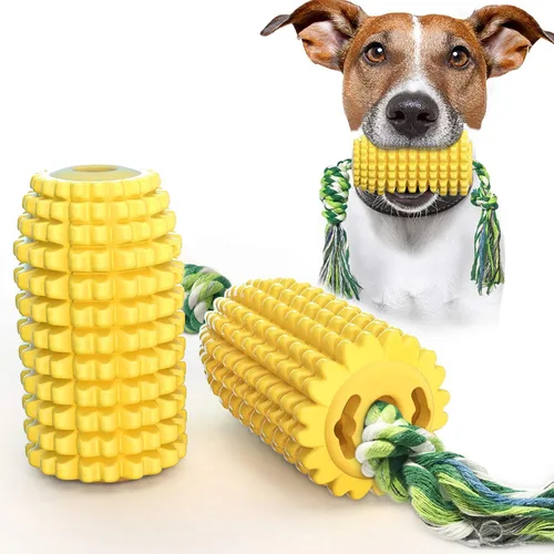 Vista 7 de Carllg Juguetes masticables para perros para masticadores agresivos, juguetes resistentes indestructibles para perros Durable Squeaky Interactive