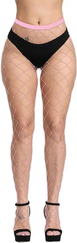 Vista 21 de Medias de Red para Mujer, Medias de Cintura Alta, Medias Sexys, Medias Transparentes, Medias de Malla negro_1