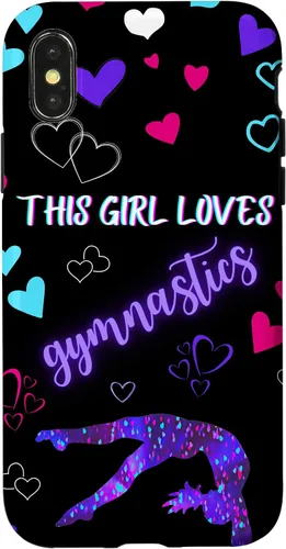 Vista 5 de Funda para iPhone 16 Gymnast This Girl Heart Loves Gymnastics Pink Teal