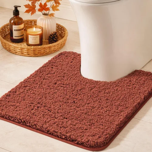 Vista 91 de MIULEE Alfombras de baño negras de microfibra suave y pequeña, 16 x 24