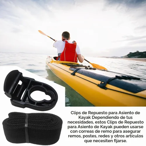 Vista 7 de Popbee Kayak Seat Repair Kit Clips & Hooks Compatible with Lifetime Emotion Seat Contain Seat Clips and Hooks Fits (8 Pack)