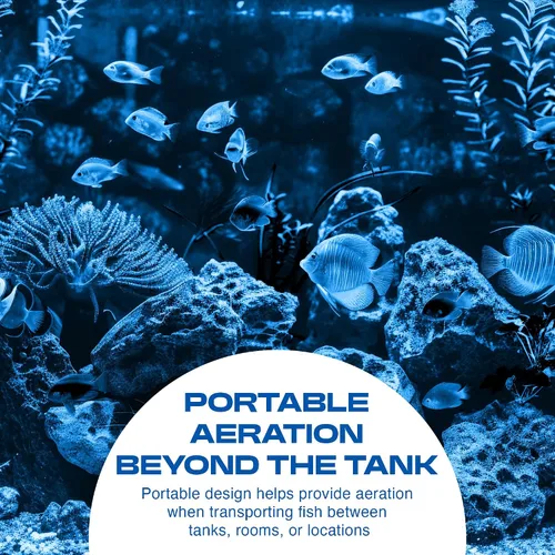 Vista 3 de Penn-Plax Silent - Air Aquarium Air Pump - Designed for Emergencies and Power Outages
