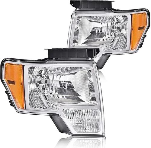 Vista 15 de PIT66 Conjunto de faros LED para Ford F150 2009-2014 Reflector transparente/ámbar