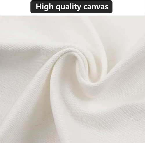 Vista 4 de OKBA Sublimation Tote Bags,polyester tote bags for sublimation, blank canvas tote bags for DIY Crafting and Decorating