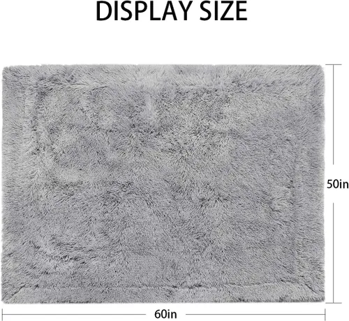 Vista 8 de Andecor Manta suave y esponjosa de piel sintética, 50 x 60 pulgadas, manta de felpa ligera y cálida para cama, sofá, silla, decoración del hogar