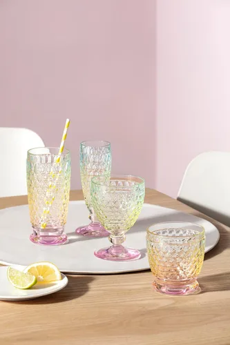 Vista 3 de Villeroy & Boch Boston Pearl - Juego de 4 vasos de agua, 13.5 onzas