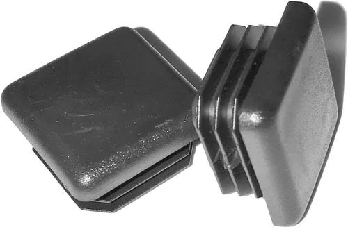 Vista 17 de Paquete de 10: (0.5 pulgadas (1/2 pulgadas), calibre 14-20, tapón cuadrado de plástico negro, tapa de extremo de tubo, insertos deslizantes