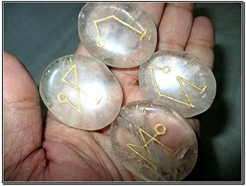 Vista 6 de Arcángel de cuarzo cristalino Piedras pulidas Genuino Wiccan Pagan Bolsa Regalo Espíritu Pentáculo Estrella Espiritual Psíquico Metafísico Adoración