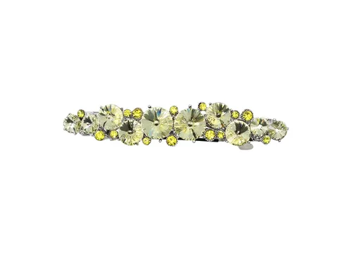 Vista 22 de Faship AB Premium Rhinestone Crystal Floral Pequeño Pasador De Pelo Clip
