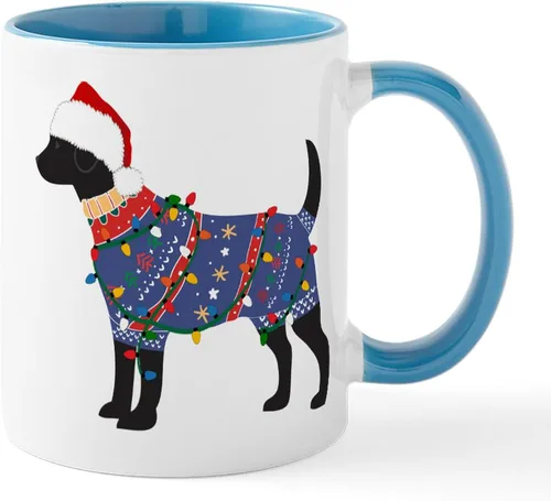 Vista 24 de CafePress Black Lab Mug Taza de café de cerámica de 11 oz (11.0 fl oz)