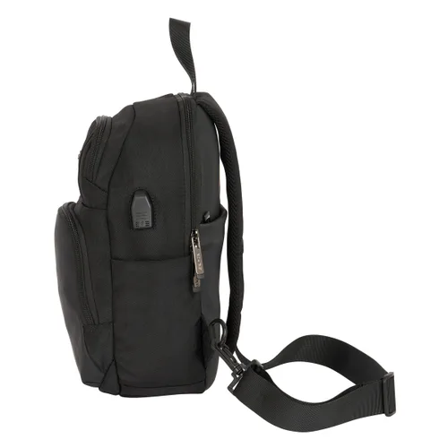 Vista 2 de Mochila Safta Black Negro 18 x 34 x 12 cm