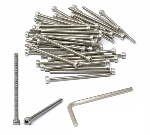 Vista 19 de iexcell Kit de tornillos de cabeza hexagonal de acero inoxidable 304, 100 unidades M2 x 0.157 in, paso de rosca de 0.016 in