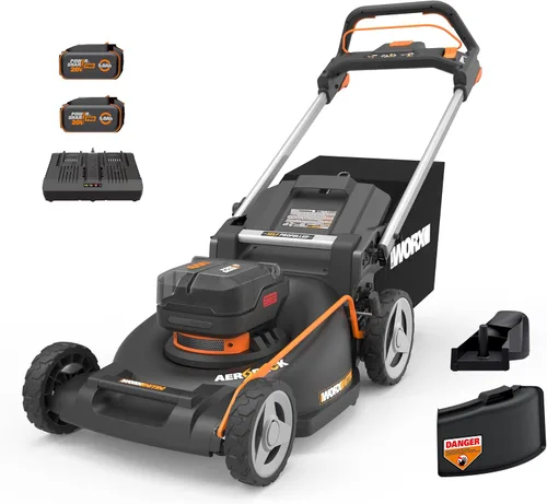 Vista 10 de Worx Cortacésped inalámbrico, cortacésped 2 en 1 de 40 V y 14 pulgadas