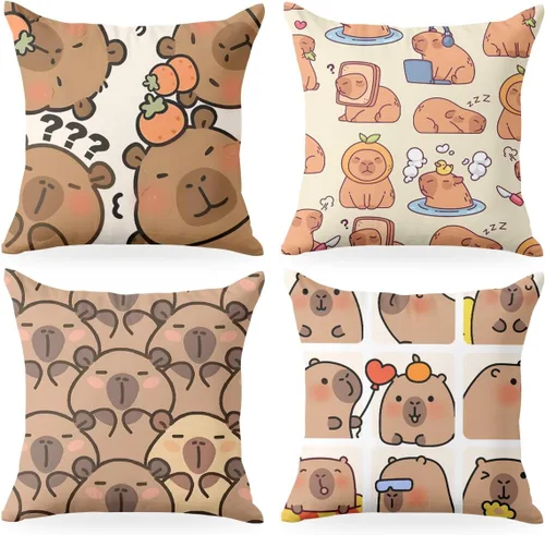 Vista 8 de 2 piezas de fundas de almohada de 18 x 18 pulgadas, fundas de almohada de estilo coqueto, fundas de almohada decorativas con arco rosa, fundas