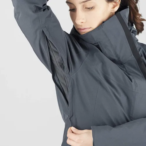 Vista 6 de Salomon Speed - Chaqueta de esquí para mujer color rojo Dahlia talla M