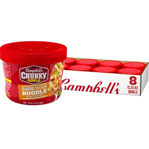 Vista 14 de Sopa Campbell’s Chunky, Sopa de Pollo con Brócoli y Queso, Lata de 18.8 Oz