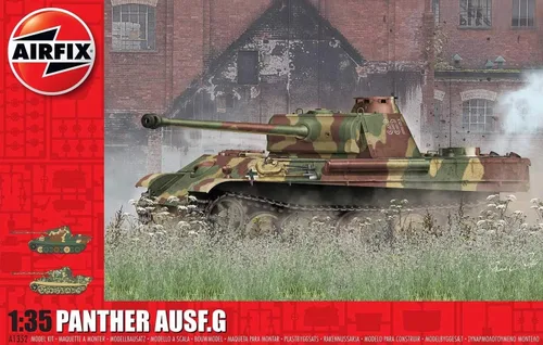 Vista 5 de Airfix Panther Ausf.G 1:35 WII - Kit de modelo de tanque militar de plástico A1352, multicolor, escala 1: 35