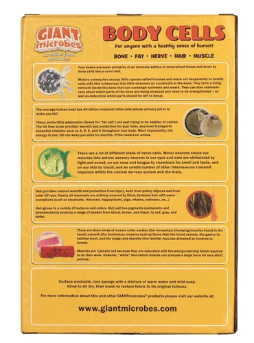 Vista 5 de GIANT MICROBES Caja de regalo con temática de células corporales, regalos de biología, regalos para profesores de ciencias, biología celular, felpa