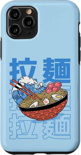 Vista 29 de The Great Ramen Off Kanagawa - Carcasa para iPhone 16, diseño tradicional japonés