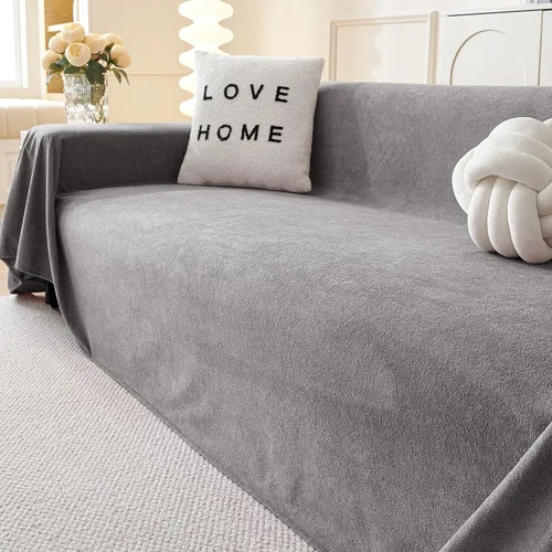 Vista 23 de MYSKY HOME Fundas negras para sofá reclinable, funda de sofá modular antideslizante para perro, fundas de sofá para sofá, protector de sofá