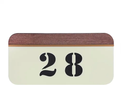 Vista 10 de Letrero personalizado con número de casa en 3D, placa de letrero personalizable con logotipo personalizado, placa de texto, pizarra, para interiores