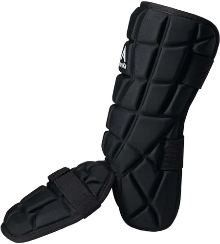 Vista 4 de Protector de pie de bateador - Protector de piernas con correas ajustables para béisbol, sóftbol, adultos y jóvenes
