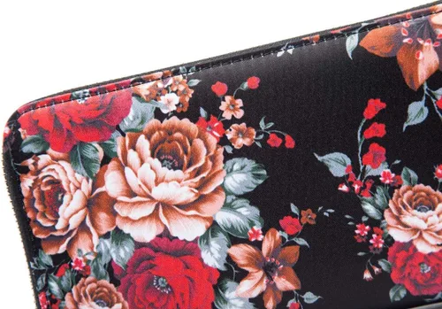 Vista 101 de Cartera de mano para mujer, estilo bohemio, con RFID, elegante, espaciosa con correa para viajes, capacidad para tarjetas, teléfono, dinero