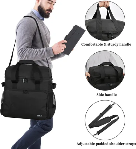 Vista 5 de LEFOR·Z Bolsa mezcladora de pie compatible con mezcladores KitchenAid (6-8 cuartos de galón), mezclador acolchado, funda de transporte de viaje