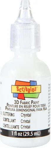 Vista 11 de Scribbles Pintura de tela 3D de 1 oz, color negro brillante