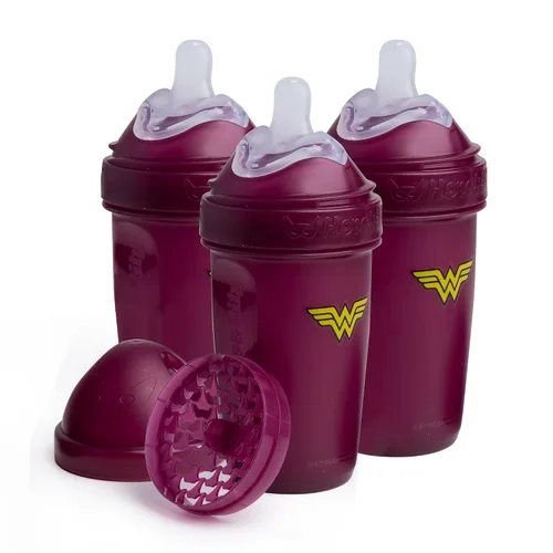 Vista 9 de Batman DC Comics - Herobility - Biberones dobles anticólicos para bebé – 5 fl oz/140ml – paquete de 3