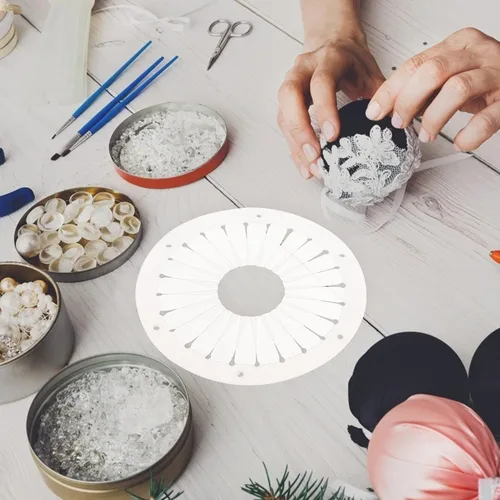 Vista 8 de Herramienta de plisado de cinta, práctico dispositivo de punto de cinta para manualidades, fácil de usar para proyectos decorativos para accesorios