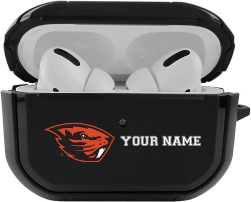 Vista 15 de Colegial - Funda negra duradera para Apple AirPods Pro (1ª/2ª generación) con mosquetón - Alabama Crimson Tide