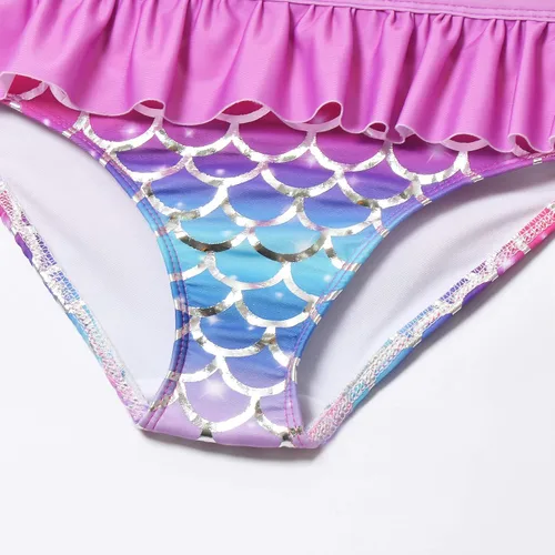 Vista 6 de QPANCY traje de baño para niñas con protección solar UPF 50+