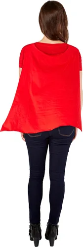 Vista 4 de Rubies DC Comics: Camiseta de disfraz de mujer maravilla con capa y diadema para adultos