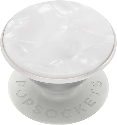 Vista 9 de PopSockets Agarre para teléfono con soporte expandible, agarre adhesivo, color blanco fresco Sujeción segura y cómoda, anticaída, soporte, flor