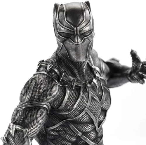 Vista 7 de Royal Selangor Estatua de guardián de la pantera negra de peltre de la colección Marvel acabada a mano