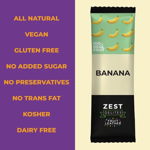Vista 3 de Barras de fruta seca de Zest Delites, aperitivos de cuero de fruta, paquete de aperitivos saludables para adultos y niños, Lavashak, vegano, tiras
