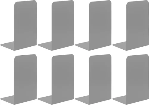 Vista 12 de Honagu Sujetalibros para estantes, hogar, oficina, tapón de metal para libros, soportes de metal para sujetalibros, sujetalibros decorativos