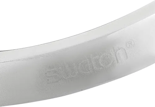 Vista 7 de Swatch Moon Illusion Anillo de cristal de cerámica blanca de acero inoxidable