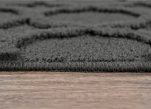 Vista 6 de Garland Rug Garden Trellis - Alfombra de área para interiores y exteriores, 4 x 6 pies, color gris ceniza