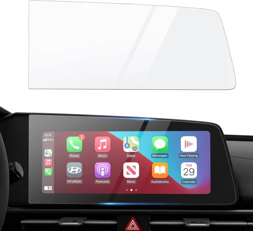 Vista 10 de Autorder Protector de pantalla para Hyundai Elantra 2021-2026, película de vidrio templado de 8 pulgadas, protector de pantalla táctil
