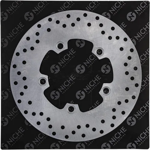 Vista 3 de NICHE Rotor de freno trasero para Yamaha FZ1 FZ6 FZS1 2D1-2582W-00-00 5VX-2582W-00-00
