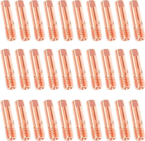 Vista 8 de FORTON Mig Kit de repuesto de accesorios para pistola de soldadura, 10 puntas de soldadura de 0.030 pulgadas + 2 boquillas de gas + 2 difusores