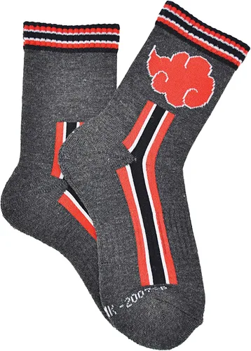Vista 3 de Naruto - Calcetines deportivos para niños 2 pares talla 9-3