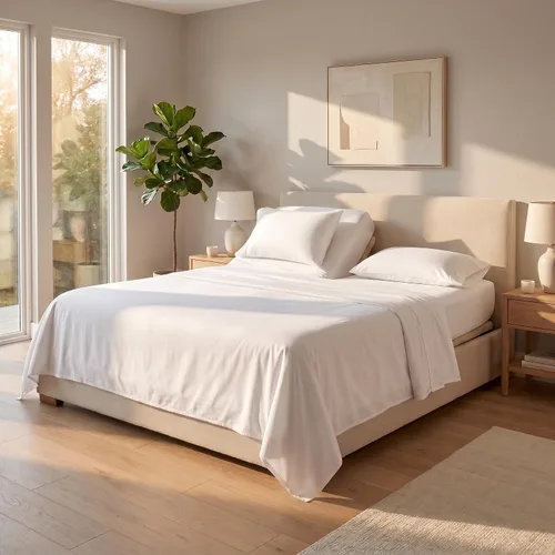 Vista 14 de Juego de sábanas Split King con 2 sábanas bajeras individuales XL, ropa de cama de 5 piezas, sin arrugas, resistente a la decoloración, microfibra