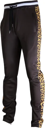 Vista 24 de SCREENSHOT Print TIE DYE Men Premium Streetwear Urban Track Pants - Modern Fit P11004-negro/leopardo