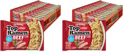 Vista 8 de Nissin Top Ramen - Sopa de fideos, salsa de soja, 3 onzas (paquete de 24)