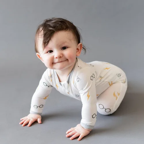 Vista 48 de KYTE BABY Pies unisex con cierre de cremallera, rayón hecho de bambú, 0-24 meses