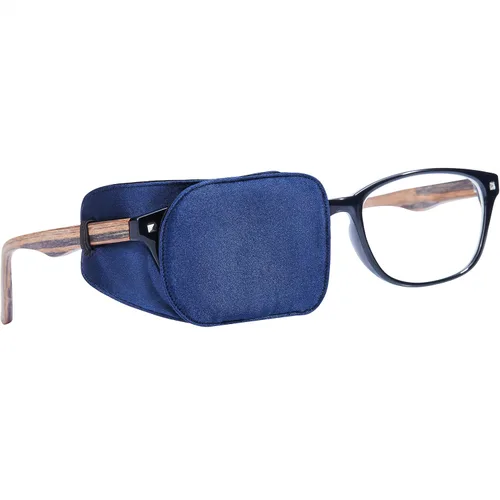 Vista 31 de Parche de ojo de seda Astropic para gafas de adultos y niños para cubrir cualquier ojo (Mediano, Violeta)
