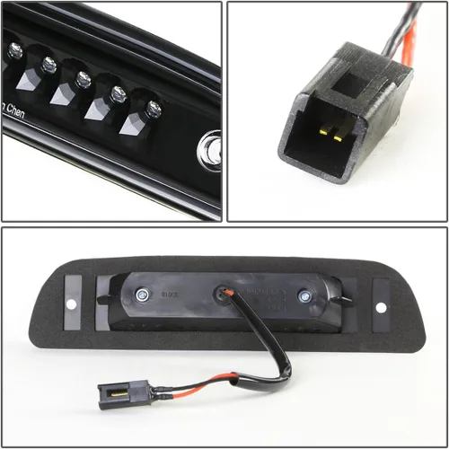 Vista 4 de DNA Motoring, tercera luz de freno., Negro